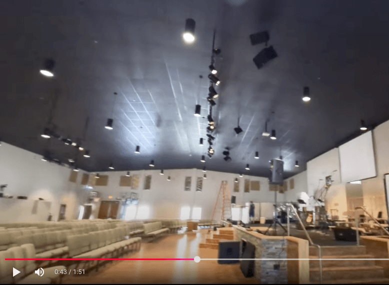 Sound System Install, Church, San Marcos