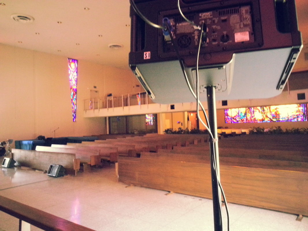 Audio installation for church / worship los angeles