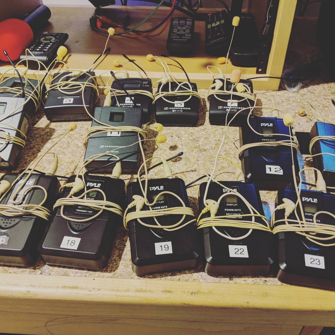 Lav mics sound production for theater, Elysian sound